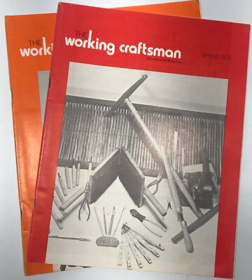 1975 The Working Craftsman Magazine 2 Issues Weaving Woodcraft Design