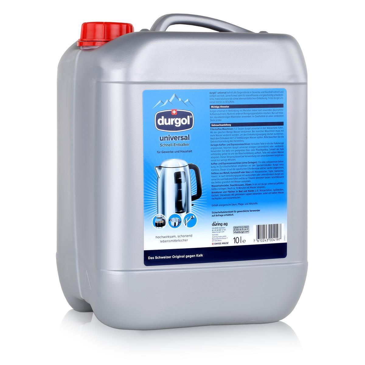 Durgol Swiss universal Schnell-Entkalker 10 Liter-Gewerbe & Haushalt
