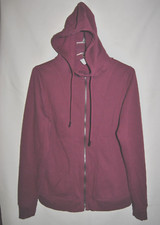 Women's ALL IN MOTION Maroon Hoodie Sweatshirt Size L Zip Down Front