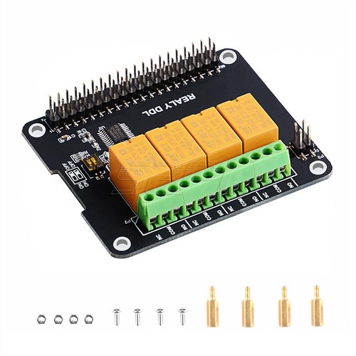 52Pi Original 4 Kanal Relais Hut Board für Raspberry Pi 4B/3B +/3B/2B - Bild 2 von 6