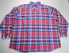 Polo Ralph Lauren Shirt Mens 4XB Plaid Button Up Oxford Long Sleeve Limited Use