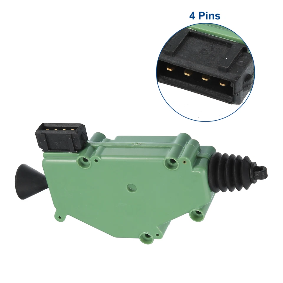 Actuador de cierre de cerradura de puerta delantera izquierda derecha Volkswagen EuroVan verde negro* Foto 3 de 4