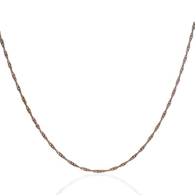 Collana Donna 925 Dorata Collana Catena Singapore In Argento Sterling 925 Dorato 2 4mm Lunghezza 45 60 Cm Donna - Foto 5