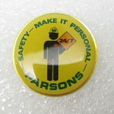 Parson Safety Make it Personal Workplace Lapel Pin (B285) Made in USA