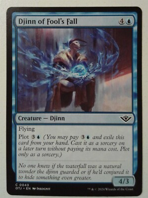 Djinn of Fool's Fall *Common* Magic MtG x1 OTJ Outlaws of Thunder Junction