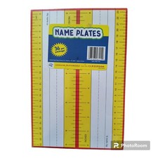 Student Nameplates Desk Classroom Name Tags for Teachers School Supplies 2 X 36