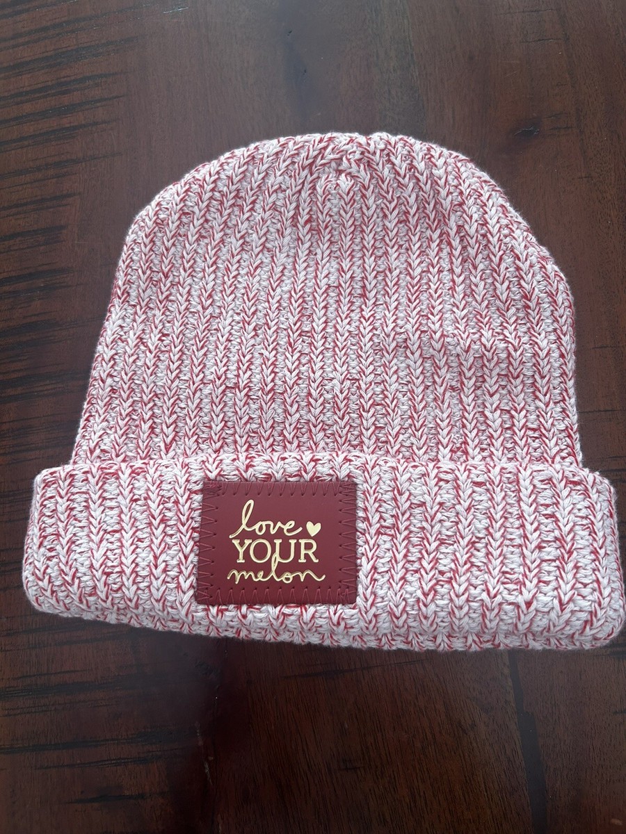 LOVE YOUR MELON Multi Cuffed Knit Beanie Red & Gold Patch  display picture 1