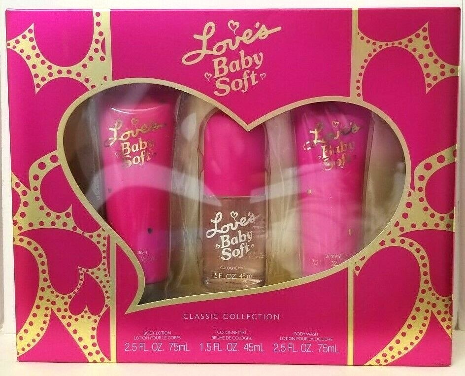LOVE'S BABY SOFT CLASSIC COLLECTION 3 pcs Set Mist/Lotion/Wash by