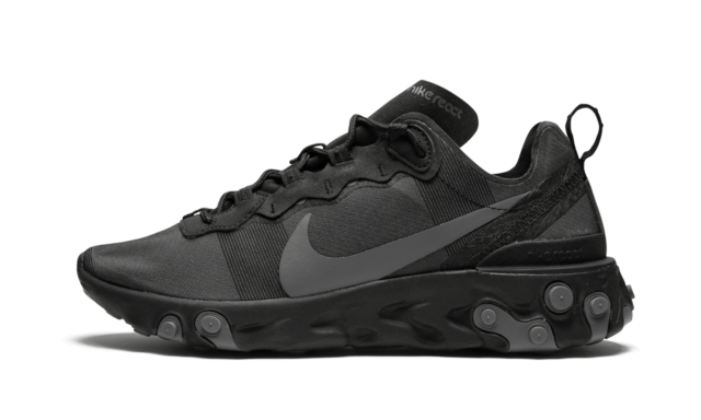 nike react element 55 black dark grey