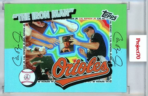 2021 TOPPS PROJECT 70 - CAL RIPKEN JR. BY WOTHERSPOON - RAINBOW FOIL 7/70 #59