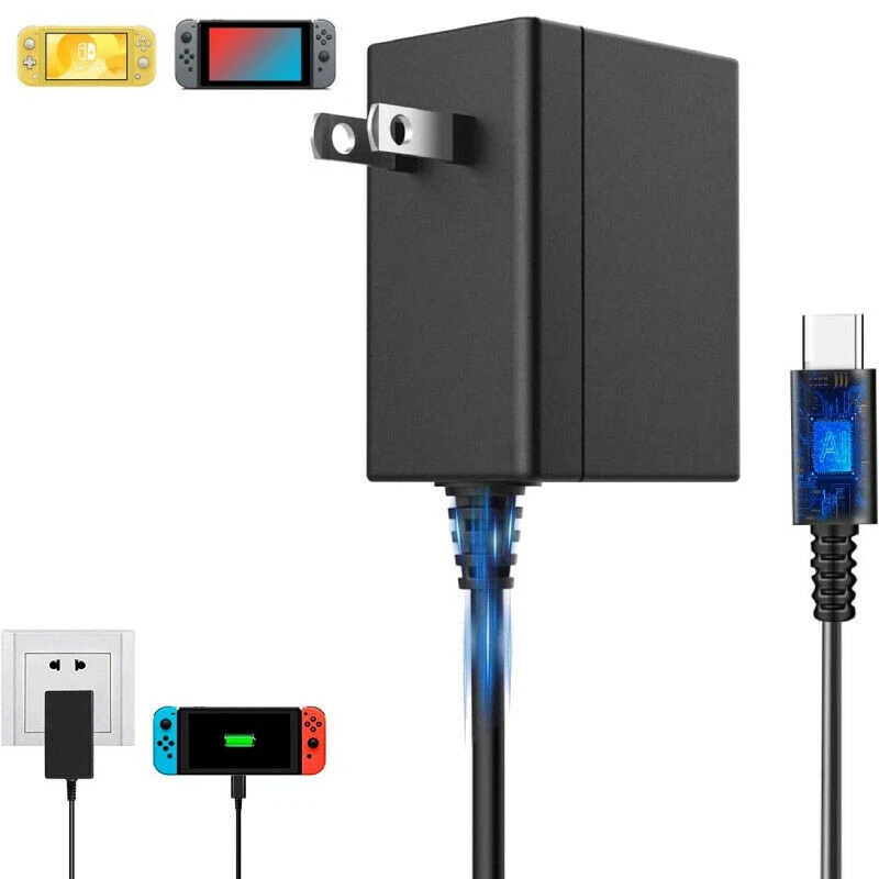 AC Adapter 15V Fast Wall Charger For Nintendo Switch TV & Dock Mode Power Supply - Image 3 of 4