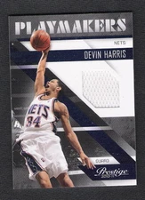Devin Harris 2010-11 Panini Prestige Jersey Card #3 #d /249 New Jersey Nets