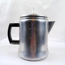 Vintage Aluminum Coffee Pot 7 Cup Enterprise Camping Backpacking Percolator Camp