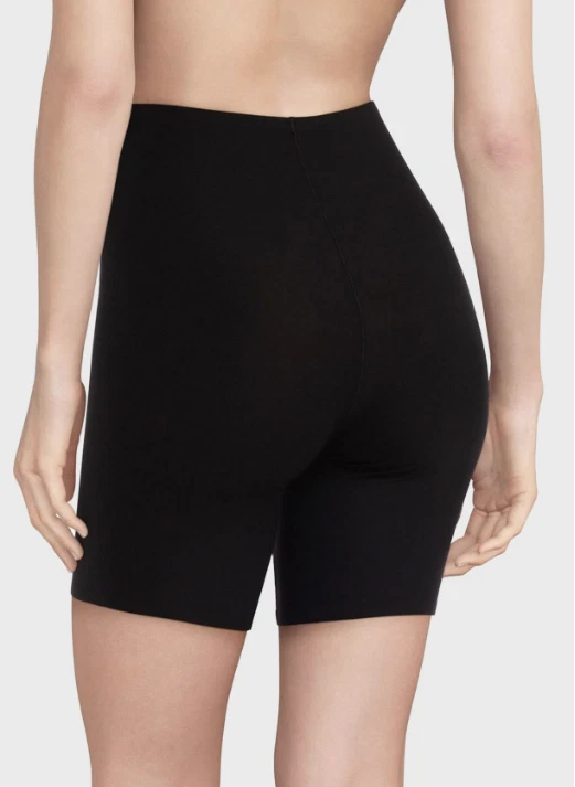 Pantalón corto Chantelle para mujer negro suave elástico medio muslo talla única L49610 Foto 4 de 4