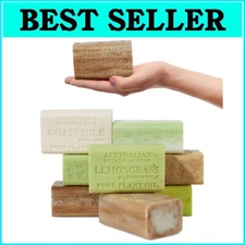 Extra-Large Goat Milk Soap Bars - 8 Fragrance Medley Enriched with Shea Butter