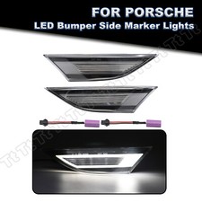 White LED Front Side Marker Lights Clear For ...