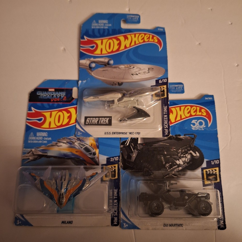 Hot Wheels Lot Of 3 Hw Screen Time