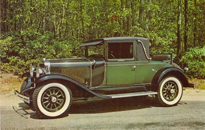 1927 La Salle Sport Coupe NJ Wall Roaring 20 Auto Vintage Postcard K8