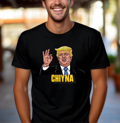 Donald Trump Lustiges Tshirt Chiyna CHINA Trump Präsident 2025 Tee 47th President