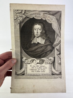 JOHN MILTON ~ ANTIKER GEORGE TUGENDDRUCK ~ PARADISE LOST/OLIVER CROMWELL INT.
