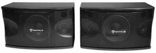 Pair Rockville KPS80 8" 800w Speakers w/Wall Brackets For Restaurant/Bar/Cafe