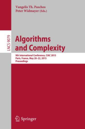 Thumbnail - Algorithms And Complexity 9th International Conference, Ciac 2015,