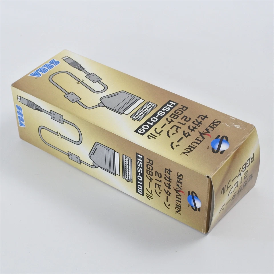 Sega Saturn RGB Cable 21 Pin HSS-0109 Boxed Sega Official Tested ss JAPAN 1683 - Image 4 of 4