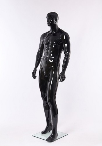 glanz abstrakt Mannequin Schaufensterpuppe männlich Schick modern XM11-H schwarz - Bild 2 von 8
