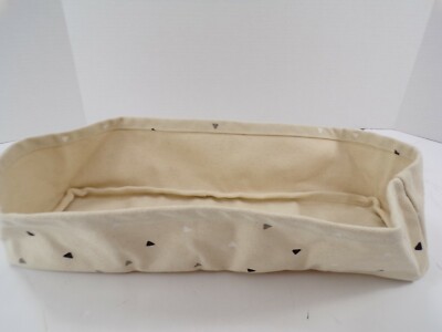 Pottery Barn Kids Triangles Canvas Nursery Storage Changing Table Gray  #8474