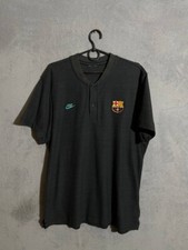 Barcelona Training Jersey Football Soccer Shirt Gray Nike Camiseta Men Size L