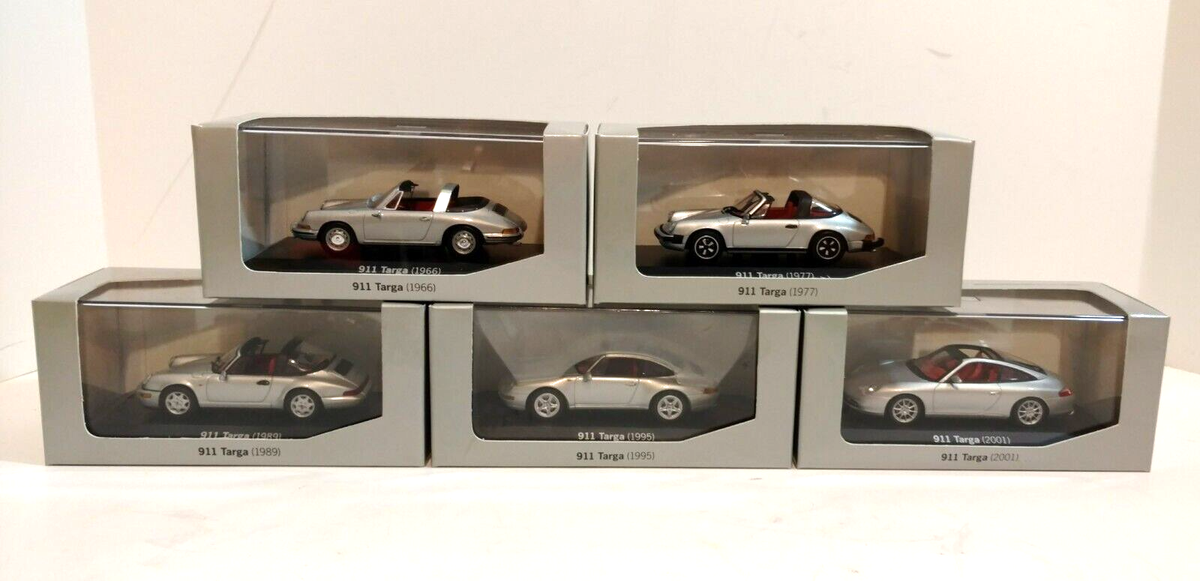 Porsche History Collection 911 Targa 1/43 Set of 5 - 1966, 77, 89