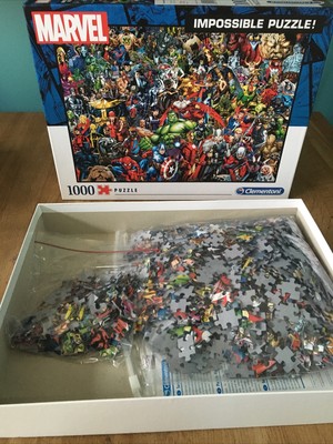 Puzzle Clementoni 1000 Pièces - Marvel Universe - Collection Impossible - Fabriqué En Italie