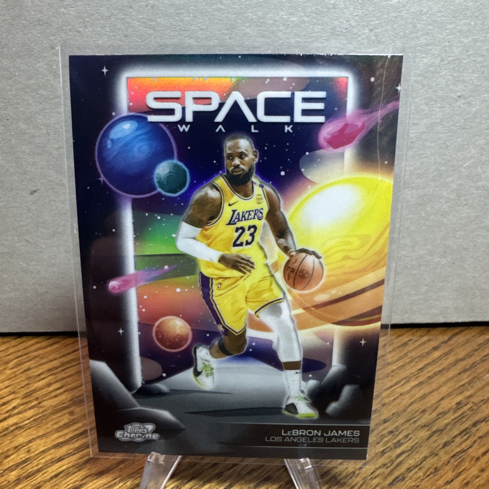 2025-26 Topps Chrome Cosmic - Space Walk Refractor LeBron James #SW-1