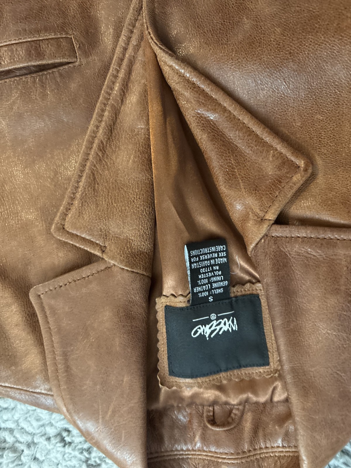 Mossimo Leather Jacket Small - image 3