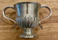 Sterling Silver Trophy Cup London 1898. 4.5 Tall 4.25 Dia. 7.5 Wide. 12 oz Wt