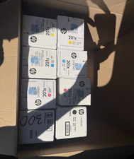 HP LaserJet 201X Genuine Toner Set CF251XM/252XM/253XM CF400X CMYK.