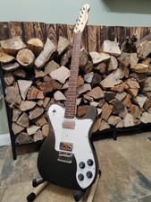 Squier Affinity Tele Deluxe Charcoal Frost Metallic Electric Guitar Telecaster