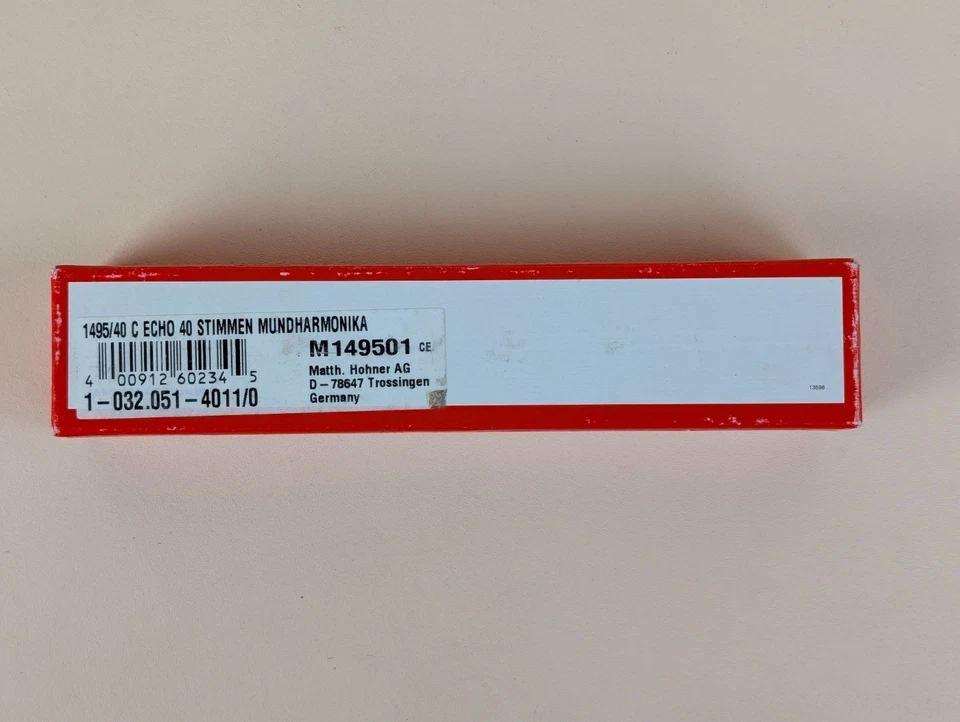 Harmonica M. Hohner Echo Métal Bois 40 Stimmen Boîte - Photo 4/4