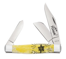 Case XX Knives 'He Is Risen' Large Stockman 10628 Yellow Bone 1/350 Pocket Knife