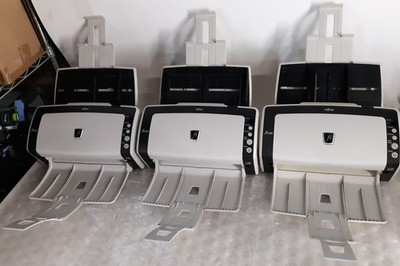 Lot of 3 Fujitsu FI-6130Z Color Duplex Document Scanner NO AC w/ 3x USB 2.0