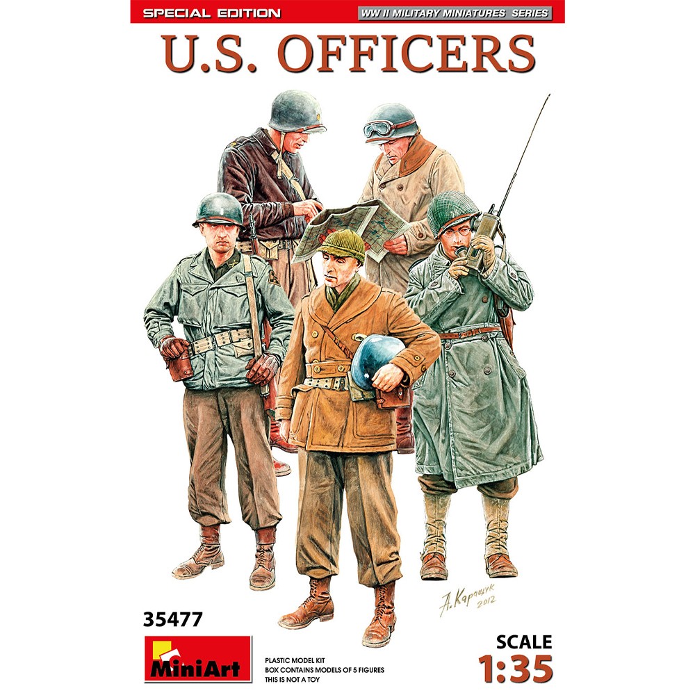 Miniart MI35477 - 1:35 U.S. Officers Special Edition - New - Image 3