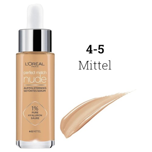 L'Oréal Paris Tinted Serum Foundation Nude Hydrating Plumping Makeup | 30ml - Picture 4 of 6