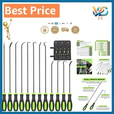 Long & Mini Hook and Pick Tool Set - Essential for Auto Repairs and Maintenance