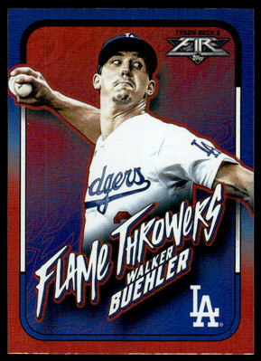 2022 Topps Fire #FT-4 Walker  Flame Throwers    Los Angeles Dodgers