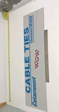Thomas & Betts Cable Ties Sign Vintage Hardware Store Display 24"x7.5" Rare
