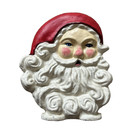Vintage Mid-Century Cast Iron 8" Santa Claus Head Door Stop Christmas Decor MCM — photo 2
