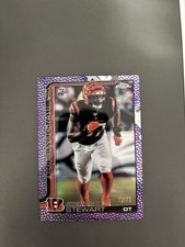 2025 Topps Chrome Football Shemar Stewart PURPLE Football Leather /75