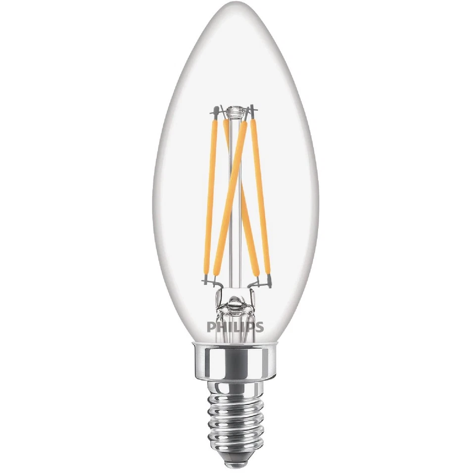 Philips 40W Equivalent Daylight B11 Candelabra Clear LED Decorative Light Bulb - Image 3 of 3