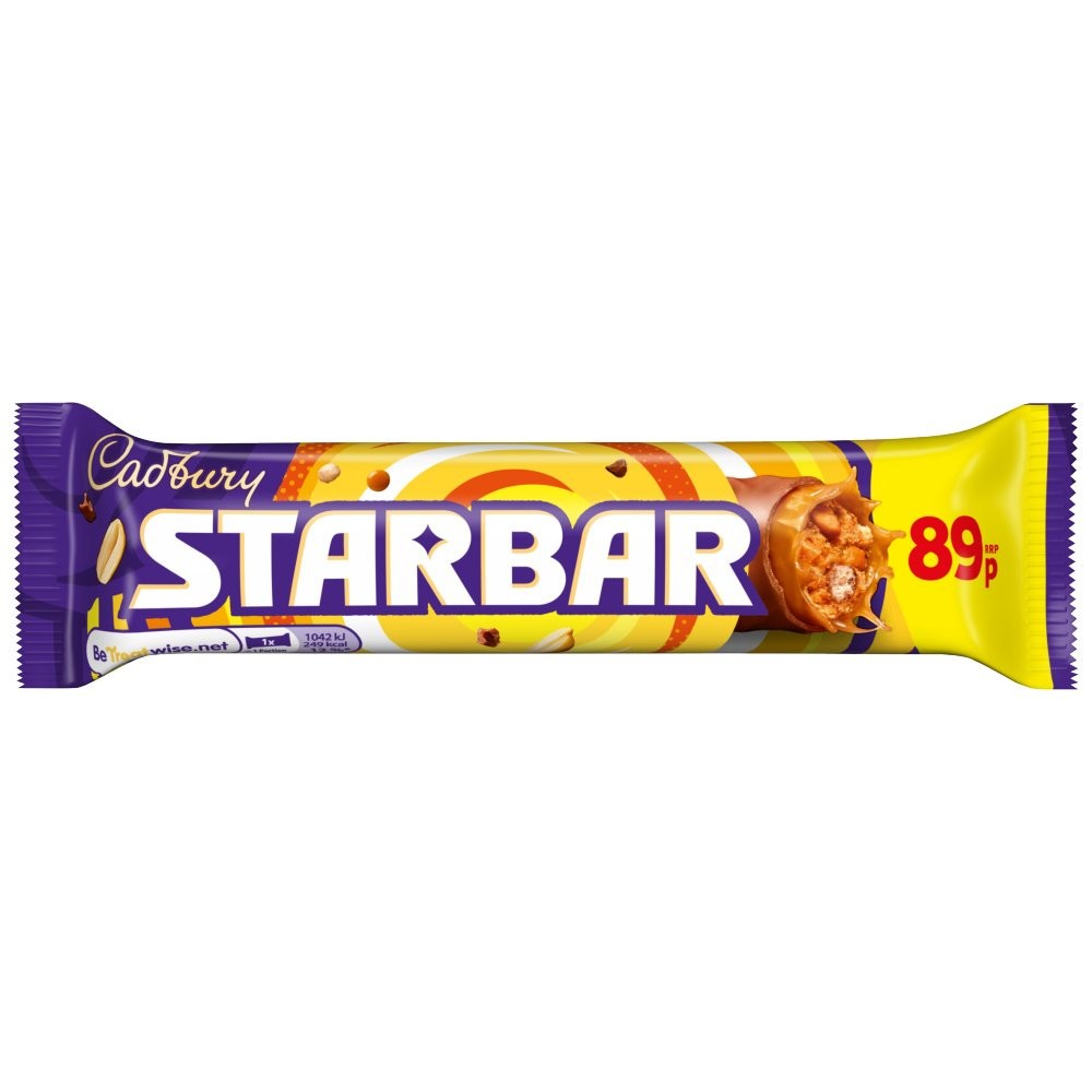 Full Box of 32 Cadbury Starbar Chocolate 49g  Bars