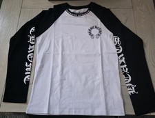 Chrome Hearts Long Sleeve Graphic Logo Cross Tee Whiteblack Small